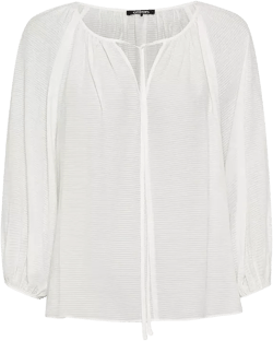 Women's Tie Neck Tunic Blouse