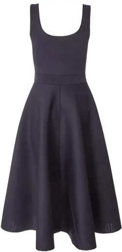 QUIZ Women's Scuba Foam Square Neck Skater Dress