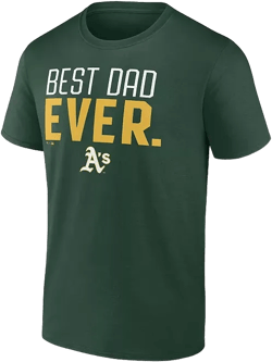 Men's Green Athletics Best Dad Ever T-Shirt