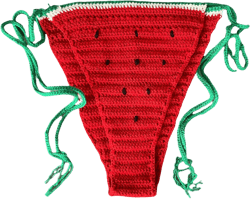 Watermelon Bikini Set | Crochet Bikini Boho Style Swimwear |Fruit Bikini| Valentines Day | Swimsuit | Strawberry Bikini |Brazilian
