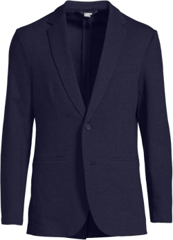 Lands' End Men's Ponte Knit Blazer Medium True Navy