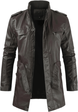 Men’s Coffee Brown Genuine Sheepskin Motorcycle Café Racer England Style Vintage Leather Jacket