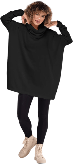 Turtleneck Loose Knit Sweater, Womens Wool Jumper, Knitted Tunic Top, Winter Sweaters for Women