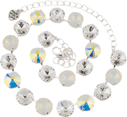 Crystal Jewelry, Necklace or Bracelet &quot;Show Stopper&quot; | Clear Crystal Jewelry | 12mm Austrian Crystal Jewelry Set Handmade Gift For Women