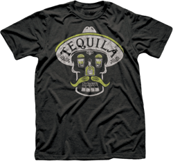 Tequila Skull Vintage Inspired T-shirt, Retro Drinking Tee, Funny Liquor Shirt, Cool Cinco De Mayo T-Shirt, Fun Pop Culture Graphic Tee