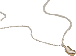 Gold Bean Necklace // Tiny Bean Pendant on a 14k Gold Filled Chain • Dainty Little Bean Necklace • Golden Kidney Bean Jewelry