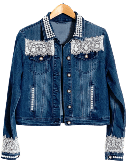 Bridal Lace Jean Jacket