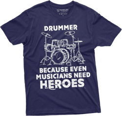 Drummer T-shirt funny gift drumming music musician band tee shirt Gift for him Men&#39;s funny shirt