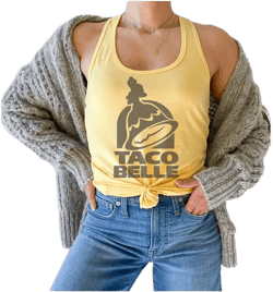Taco Belle Tank - The Ultimate Taco Lover&#39;s Must-Have Taco Princess Tank - Perfect for Taco Tuesdays and Beyond Taco Lover&#39;s Tank Top