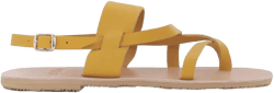 Handmade Greek Leather Sandals &#39;Thalia&#39; by MAC&LOU features Vibram antislip lightweight rubber outsole