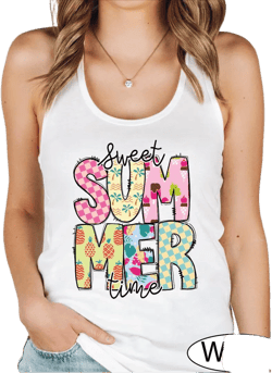 Sweet Summer Time Tank Top, Retro Summer Tank Top, Womens Tank Top, Racerback Tank Top, Summer Vibes Tank Top, Beach Tank Top For Women