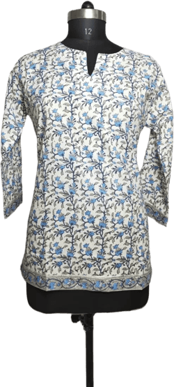 womens clothes block printed Ladies Tops Tunic Kurti Blouse boho clothes.we use only natural fabrics to give you comfort and style.