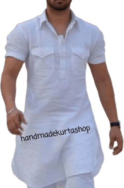 Mens pathani kurta, Traditional kurta, 100%Cotton Man Outfit, wedding kurta, Party wear kurta, good and best quality, Only kurta not pajama,
