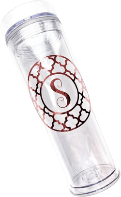 Personalized Skinny Tumbler, Rose Gold Tumbler, Monogram Tumbler, Custom Tumbler for Bridal Party, Bachelorette Party Cup, Bridesmaid Cup