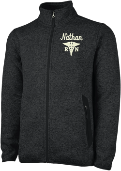 Men&#39;s Knit Sweater Jacket For Nurse, RN Vest, Male Nurse Jacket, Men&#39;s Scrub Jacket, Male RN Jacket, Murse Jacket