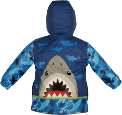Boys Shark Raincoat Set, Kids Rainjacket, Personalized Rain Jacket, Shark Rain coat, Childrens Raincoat Set, Gift For Boy