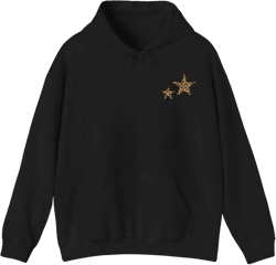 Cheetah Print Star Hoodie | Y2K Hoodie, Oversized Star Hoodie, Leopard Print Sweatshirt, Preppy Fashion, Trendy Streetwear, Gift For Teens