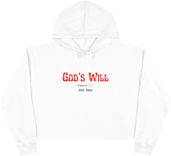 God&#39;s Will Cast/Crew - Women&#39;s Crop Hoodie