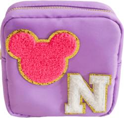 S Nylon Chenille Patch Custom Makeup Bag Custom Makeup Bag |Nylon Pouch Bag, Bags for patches, Toiletry Bags, Summer Travel Cases