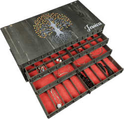 Fully Customizable Jewelry Box: A Wonderful Women&#39;s Jewelry Box Where You Can Customize The Drawer Compartments To Your Liking