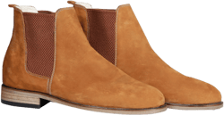 Women Handmade CHELSEA Ankle Dress Boots, TAN Nubuck Leather, Natural, Colorful, 100% Leather Made in Turkey