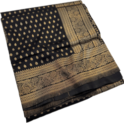 Banarasi Soft Silk Saree with Broad Zari Border | Traditional Saree for Women’s Special Days | Indian Wedding  Festival Wear | Gift for Her