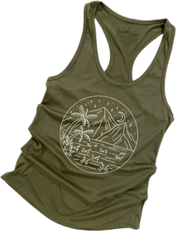 Hawaii Nights Womens Basic Racerback Tank Top - HN12P