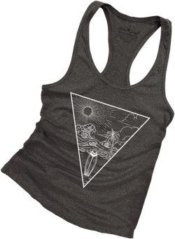 Surf Beach Design Women&#39;s Basic Racerback Tank Top - SB14P