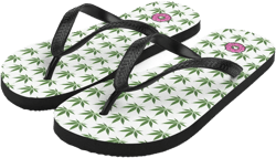 Marijuana Pot Leaf Flip-Flops from The Healthy LA mainstream cannabis brand