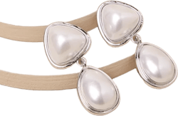 Stella Silver Pearl Drop Earrings