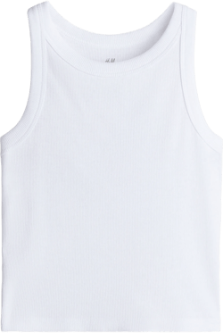 Ribbed Cotton Tank Top