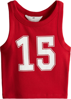 Printed Cotton Tank Top