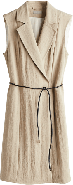 Tie-belt Jacket Dress