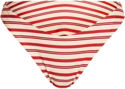 Red Stripe Tanga Bikini Bottoms