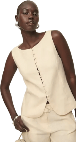 Addison Linen Top