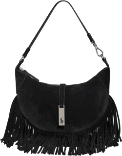 Suede Fringe Shoulder Bag