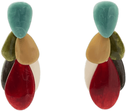 RESIN PIECE EARRINGS