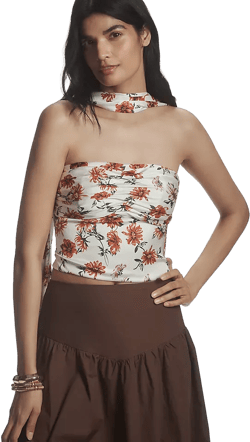 Mare Mare Strapless Scarf Top