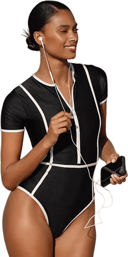 ONEONE x Anthropologie Heather One-Piece Swimsuit