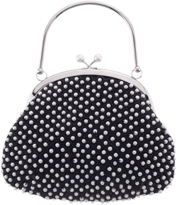 Vintage Style All Over Frame Clutch Bag