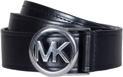 Micheal Kors Women's Embossed Logo Leather Belt