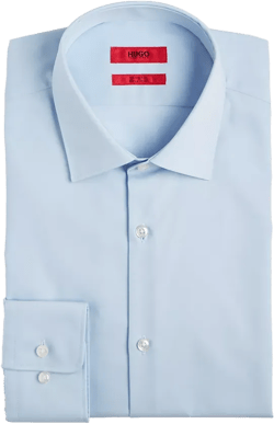 Men's Slim Fit Solid Cotton Dress Shirt