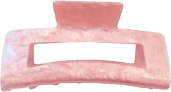 Large Rectangle Claw Clip - Pink
