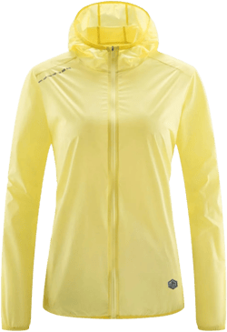 Women's UPF 50+ Sun Protection Clothing Lightweight Hoodie Jacket Long Sleeve Sun Shirts for Outdoor Hiking Workout Yellow Small