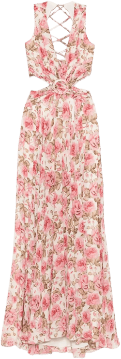 floral-print dress