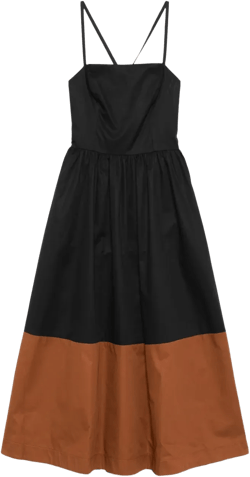 poplin midi dress 
