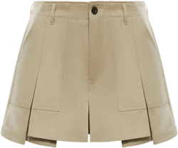 pleated shorts