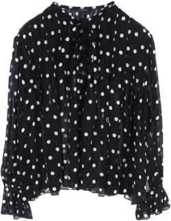 2000s polka dot-print shirt