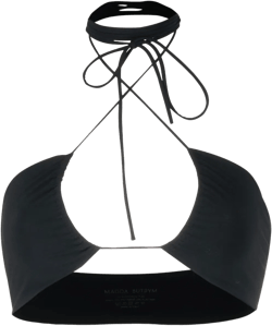 criss-cross bandeau bikini top