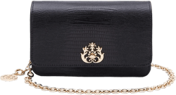 Forever embossed-leather clutch bag
